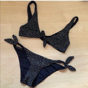 MinkPink, Small Black Polka Dot Bikini